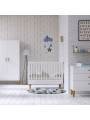 3 Piece Nursery Set with Cot 60x120 Lounge white - VOX