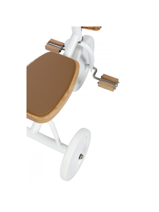 Trike con manico di spinta rimovibile bianco - Banwood