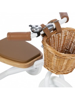 Trike with removable push bar white - Banwood