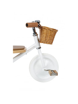 Trike con manico di spinta rimovibile bianco - Banwood
