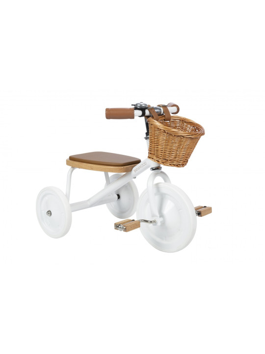 Trike with removable push bar white - Banwood