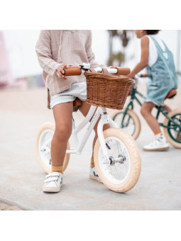 Bicicletta senza pedali First Go bianca - Banwood