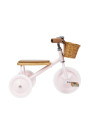 Trike con manico di spinta rimovibile rosa - Banwood