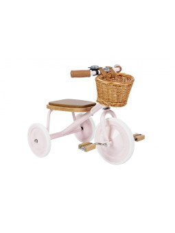 Trike with removable push bar pink - Banwood
