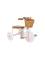 Trike con manico di spinta rimovibile rosa - Banwood