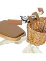 Trike con manico di spinta rimovibile crema - Banwood