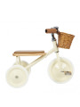 Trike con manico di spinta rimovibile crema - Banwood