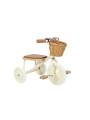 Trike con manico di spinta rimovibile crema - Banwood