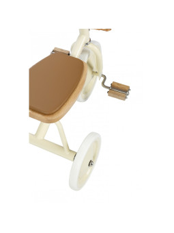 Trike con manico di spinta rimovibile crema - Banwood