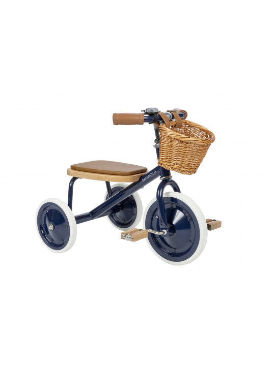 Trike con manico di spinta rimovibile navy - Banwood