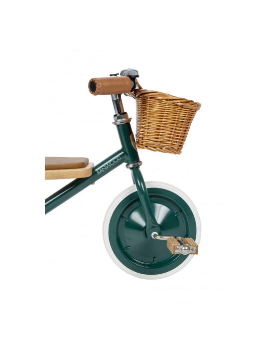 Trike con manico di spinta rimovibile verde - Banwood