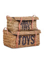 Set of 2 rattan Storage Baskets - Childhome