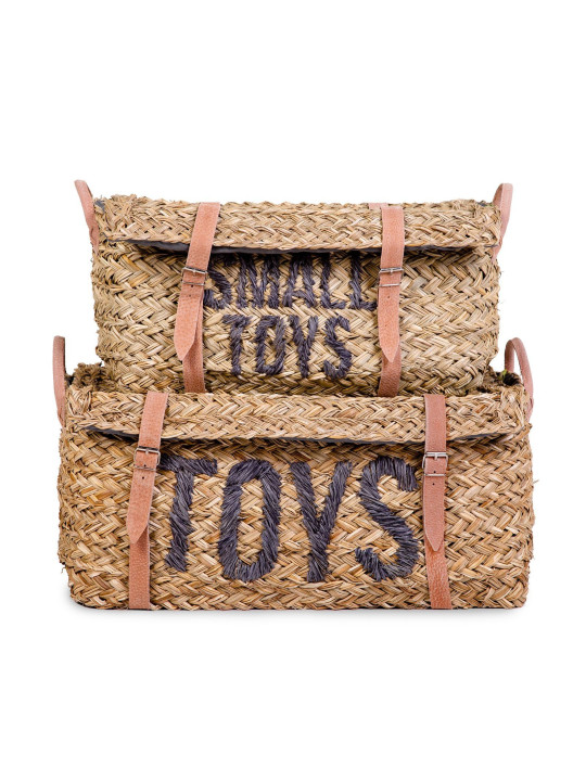 Set of 2 rattan Storage Baskets - Childhome