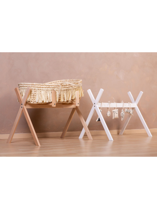 Tipi Stand For Moses Basket + Baby Gym white - Childhome