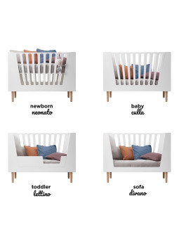 Baby Cot 4in1 grey 120x60 - Done by Deer