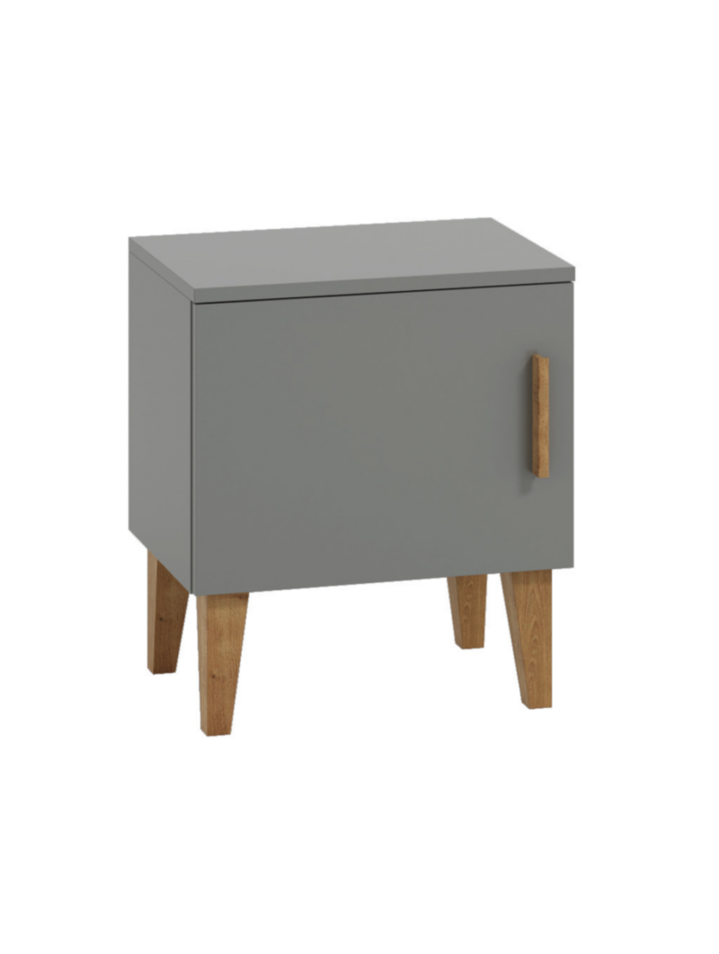 Bedside cabinet Kubi grey - Kocot Kids