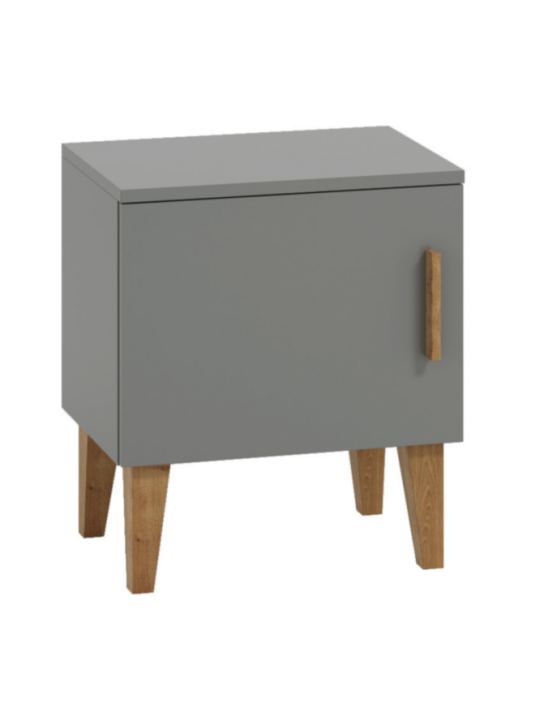 Bedside cabinet Kubi grey - Kocot Kids