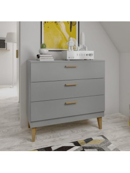 Chest of Drawers Kubi grey - Kocot Kids