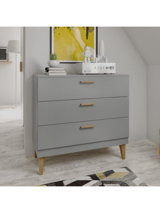 Chest of Drawers Kubi grey - Kocot Kids