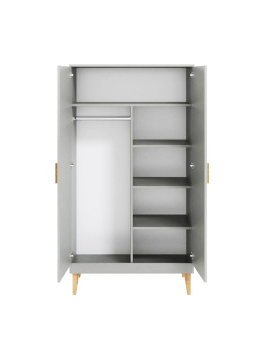 2-Door Wardrobe Kubi white - Kocot Kids