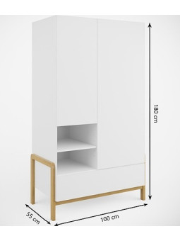 Wardrobe Victor white - Kocot Kids