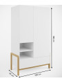 Wardrobe Victor white - Kocot Kids