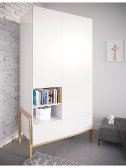 Wardrobe Victor white - Kocot Kids