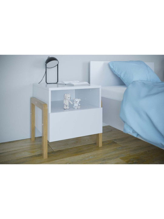 Comodino serie Victor bianco - Kocot Kids