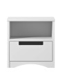 Comodino tavolino bimbi per la cameretta dei bambini in legno bianco collezione Classic by Kocot Kids