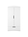 Guardaroba armadio bimbi per la cameretta dei bambini in legno bianco collezione Classic by Kocot Kids