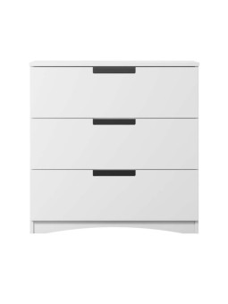 Cassettiera 3 cassetti per bimbi per la cameretta dei bambini in legno bianco collezione Classic by Kocot Kids