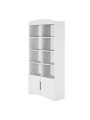 Libreria doppia per bimbi per la cameretta dei bambini in legno bianco collezione Classic by Kocot Kids