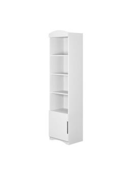 Libreria singola per bimbi per la cameretta dei bambini in legno bianco collezione Classic by Kocot Kids