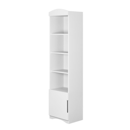 Libreria singola per bimbi per la cameretta dei bambini in legno bianco collezione Classic by Kocot Kids