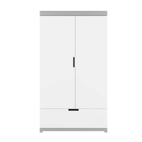 Armadio 2 ante per la cameretta dei Bambin in MDF Bianco con cassettone serie Tomi - by Kocot Kids