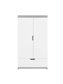 Armadio 2 ante per la cameretta dei Bambin in MDF Bianco con cassettone serie Tomi - by Kocot Kids