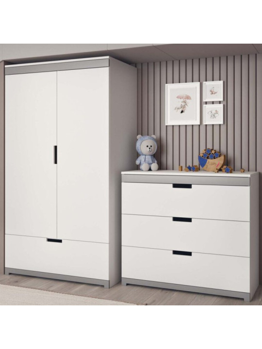 Tomi collection Chest of Drawers for Children's Bedroom in white mdf by Kocot Kids