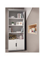 Libreria singola per bimbi per la cameretta dei bambini in legno bianco collezione Tomi by Kocot Kids