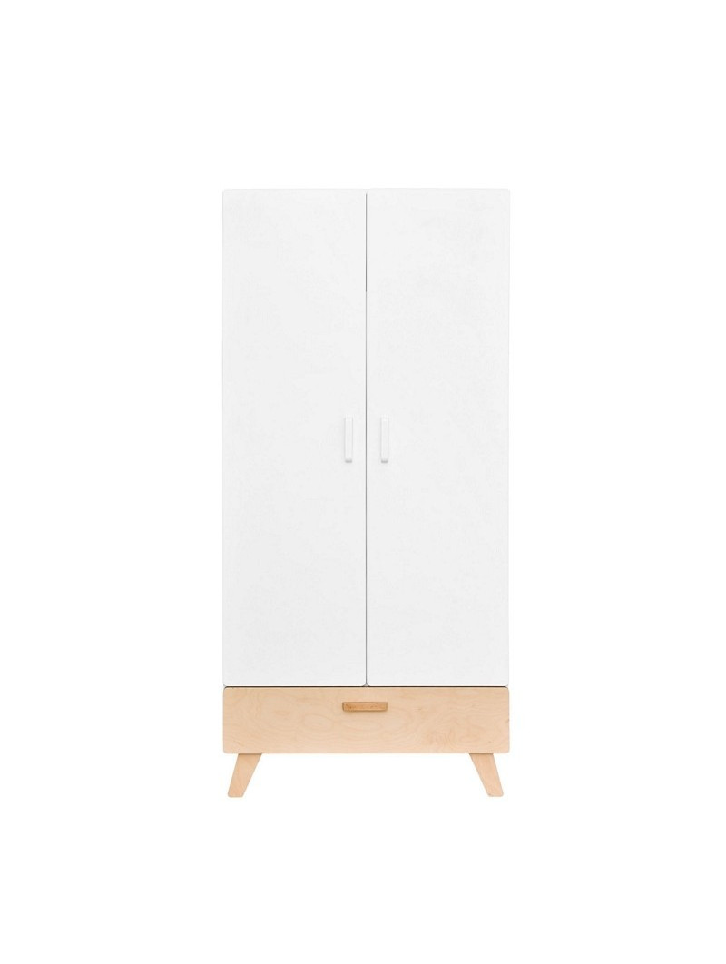 Armadio guardaroba per la cameretta dei Bambin in MDF Bianco Hoppa - by BellAmy