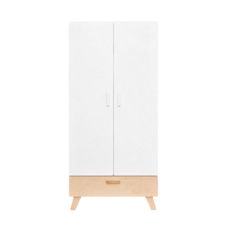 Armadio guardaroba per la cameretta dei Bambin in MDF Bianco Hoppa - by BellAmy