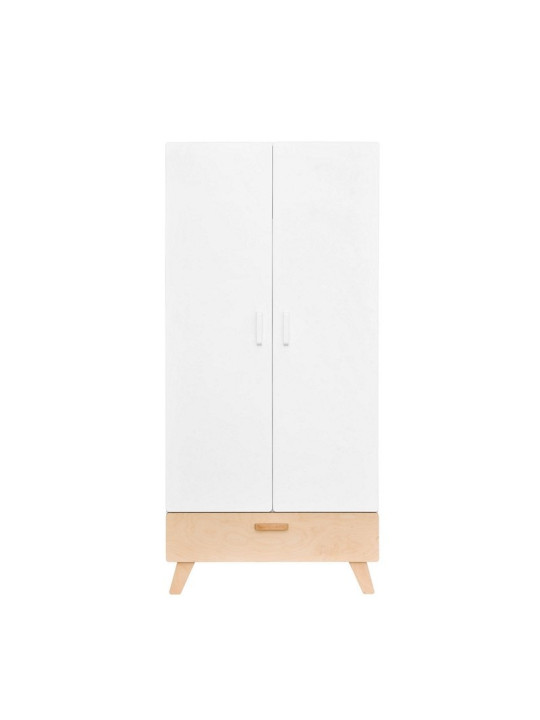Armadio guardaroba per la cameretta dei Bambin in MDF Bianco Hoppa - by BellAmy
