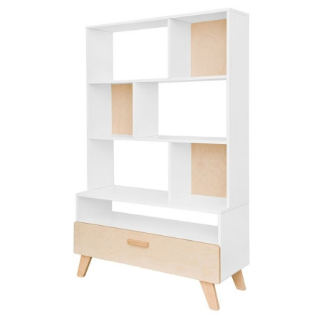 Libreria per la cameretta dei Bambin in MDF Bianco Hoppa - by BellAmy