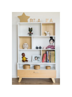 Libreria per la cameretta dei Bambin in MDF Bianco Hoppa - by BellAmy