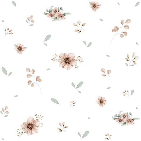 Carta da Parati Tappezzeria per Cameretta dei Bambini Return to Innocence Flowers Minimini by Dekornik