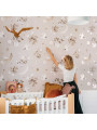 Wallpaper for Children's Room Birds In The Night Sky by Dekornik