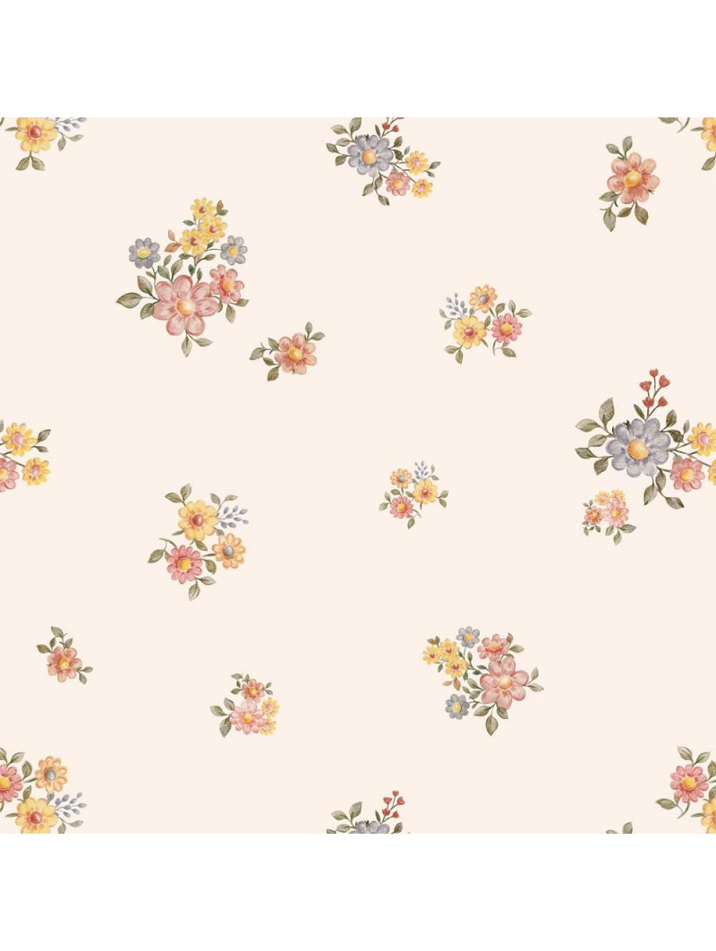 Wallpaper for Children's Room Flowers minimini Light by Dekornik