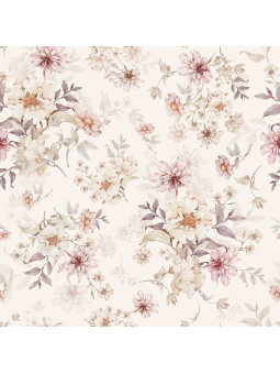 Carta da Parati Tappezzeria per Cameretta dei Bambini Flowers with violet by Dekornik