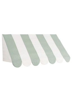 Decorative pastry curtain for children's bedroom to hang on the wall in olive green and cream