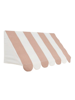 Tenda da pasticceria decorativa per la cameretta dei bambini da appendere al muro colore rosa cipria e crema
