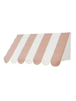Decorative pastry curtain for children's bedroom to hang on the wall in dusty rose and cream